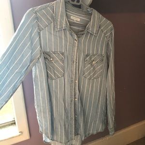 Striped button up shirt